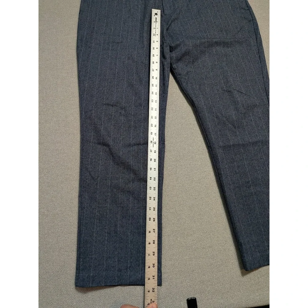 Banana Republic Men's 42x32 Blue Plaid Dress Pants Slim Tapered Fit